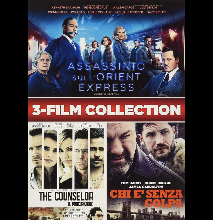 3-Film collection: Assassinio sull'Orient Express / The counselor / Chi è senza colpa