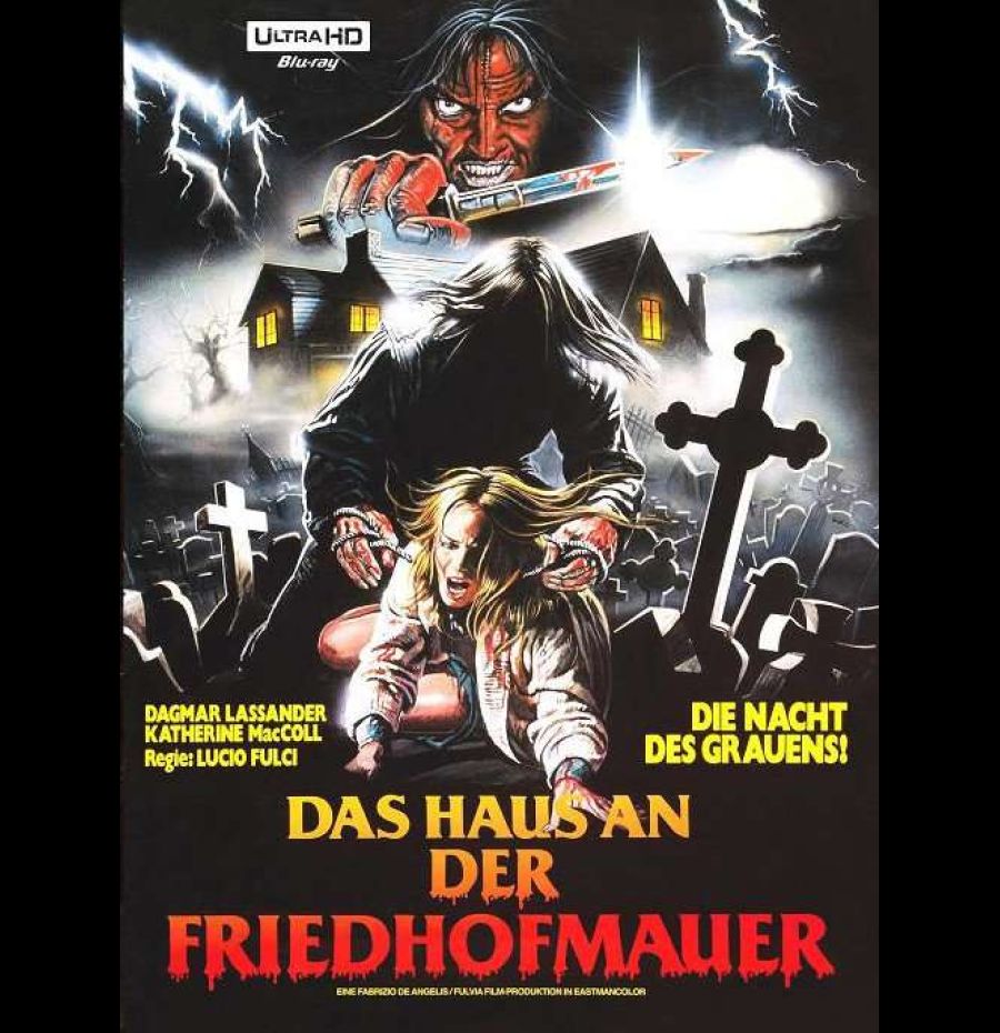 Das Haus an der Friedhofsmauer (Quella villa accanto al cimitero) Mediabook Cover A (4K UHD + Blu-ray + CD)