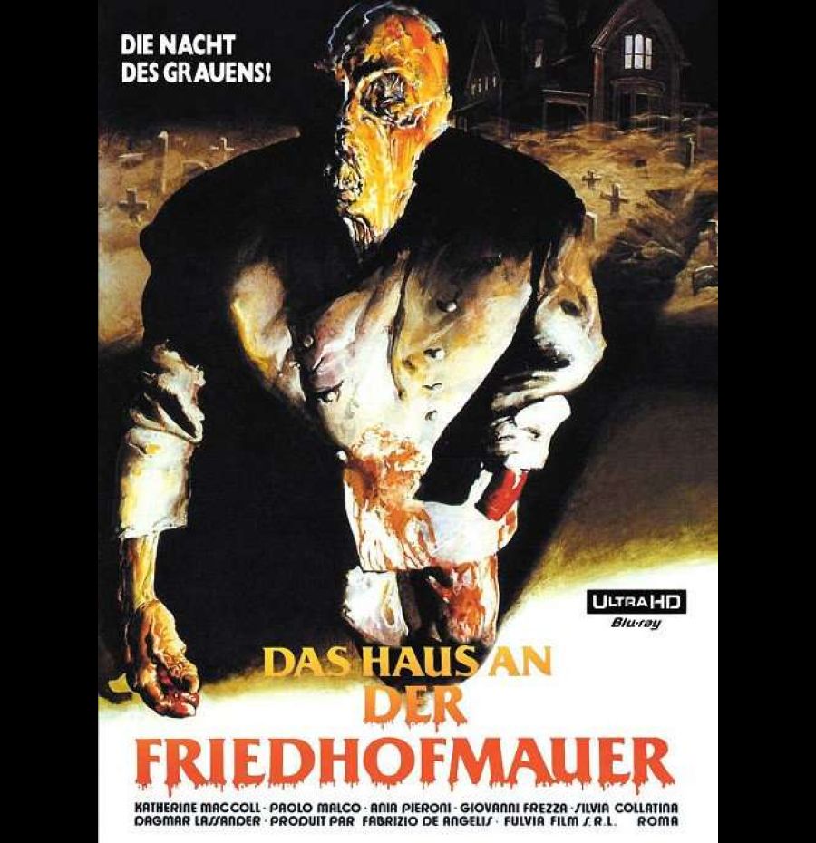 Das Haus an der Friedhofsmauer (Quella villa accanto al cimitero) Mediabook Cover B (4K UHD + Blu-ray + CD)