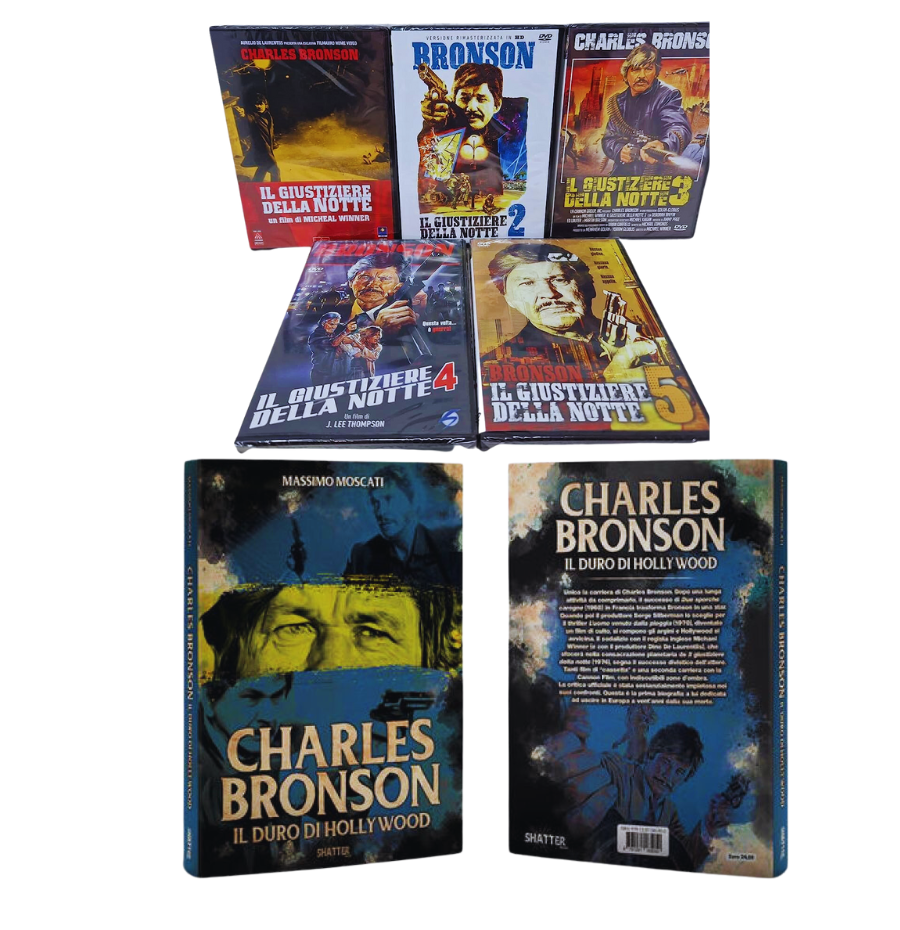 Pack Charles Bronson (5 DVD Il giustiziere della notte + Libro biografico)