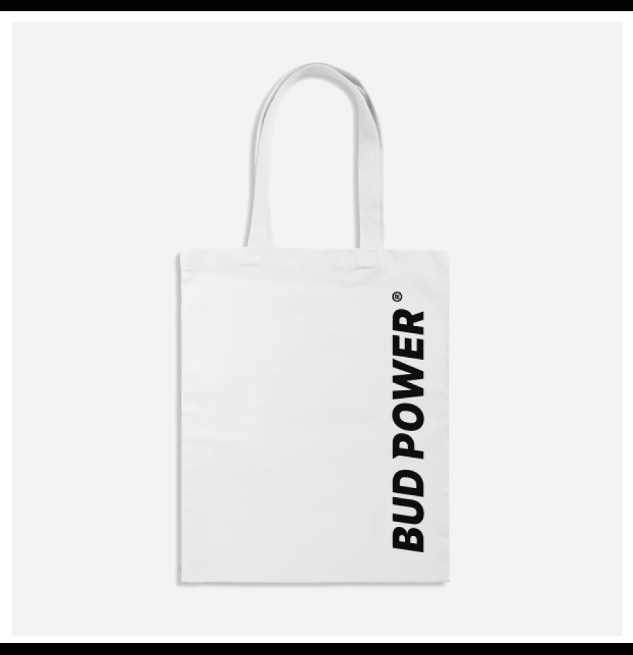 BUD POWER® BORSA IN COTONE - Bianco