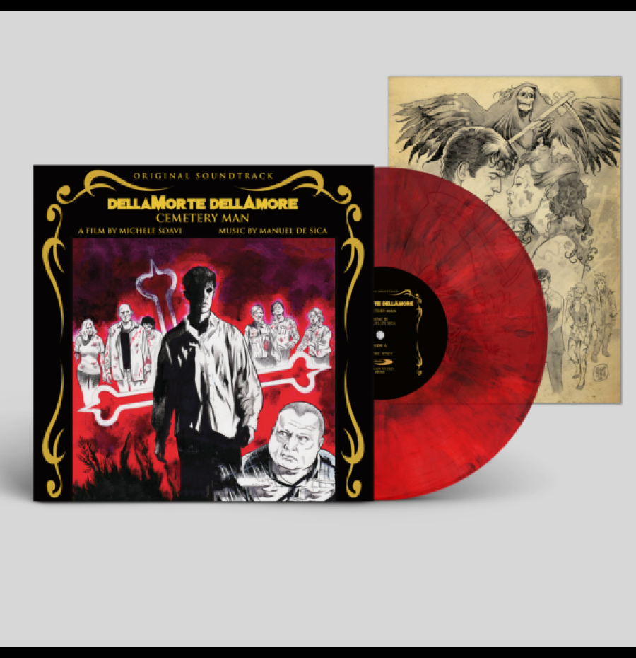 DellaMorte DellAmore (Cemetery Man) Soundtrack by Manuel De Sica – Limited Red Marble Vinyl