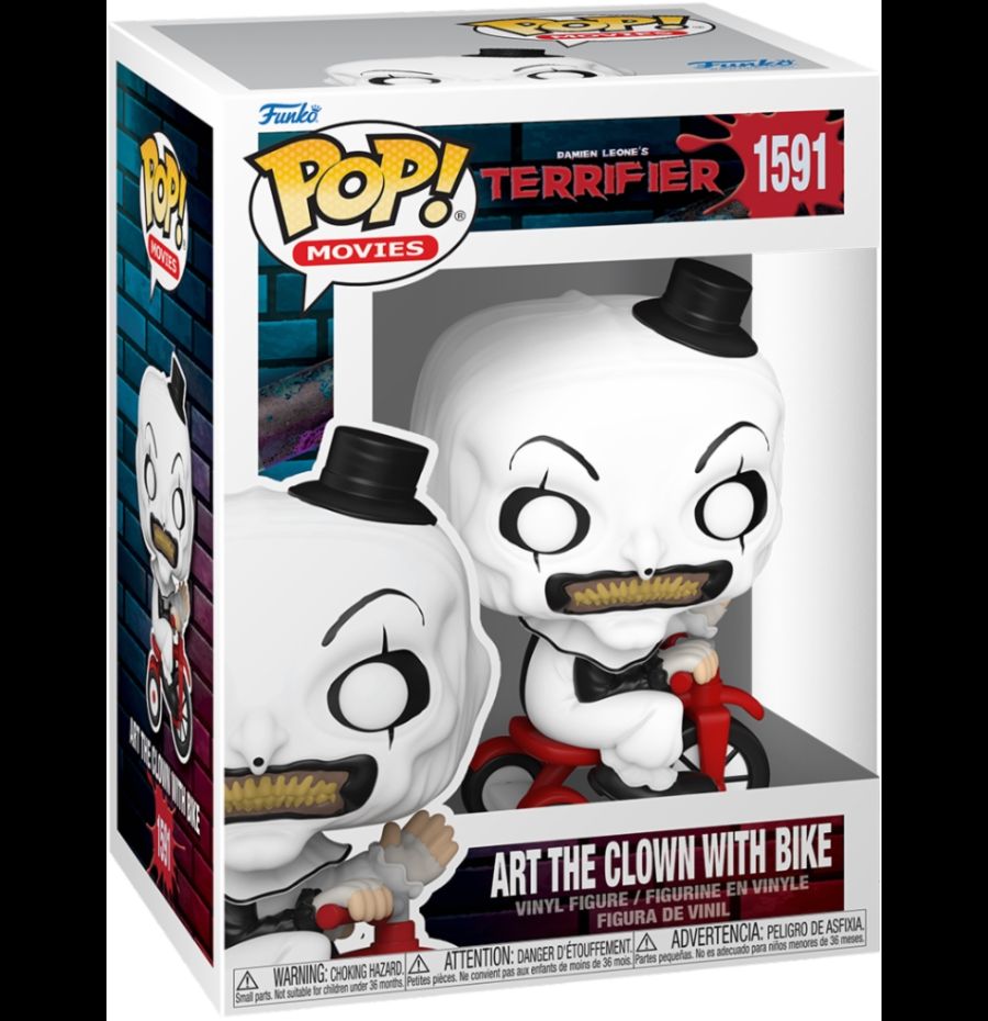 Terrifier: Funko Pop! Movies - Art the Clown With Bike (Vinyl Figure 1591)