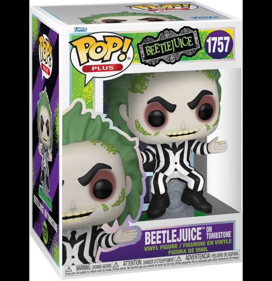 Beetlejuice: Funko Pop! Movies - Beetlejuice With Tombstone (Vinyl Figure 1757)