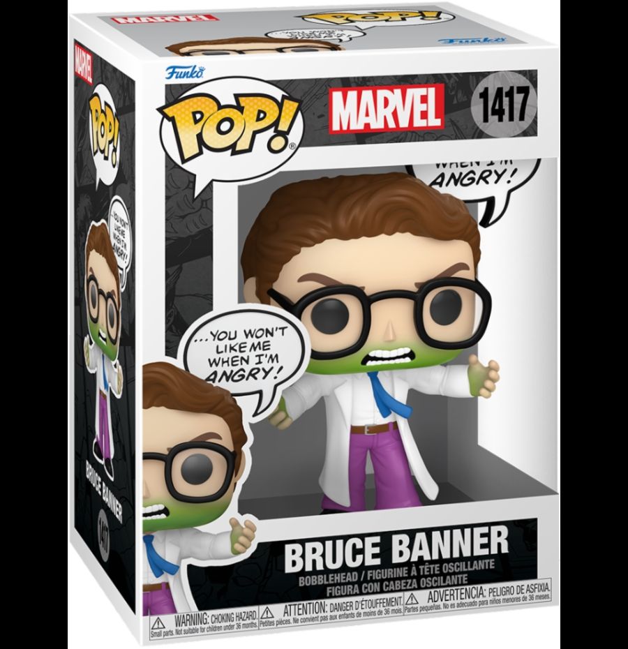 Marvel: Funko Pop! - Bruce Banner (Don't Make me Angry) (Vinyl Figure 1417)