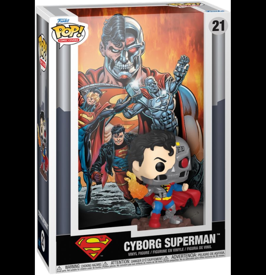 Dc Comics: Funko Pop! Comic Cover - Cyborg Superman (Vinyl Figure 21)