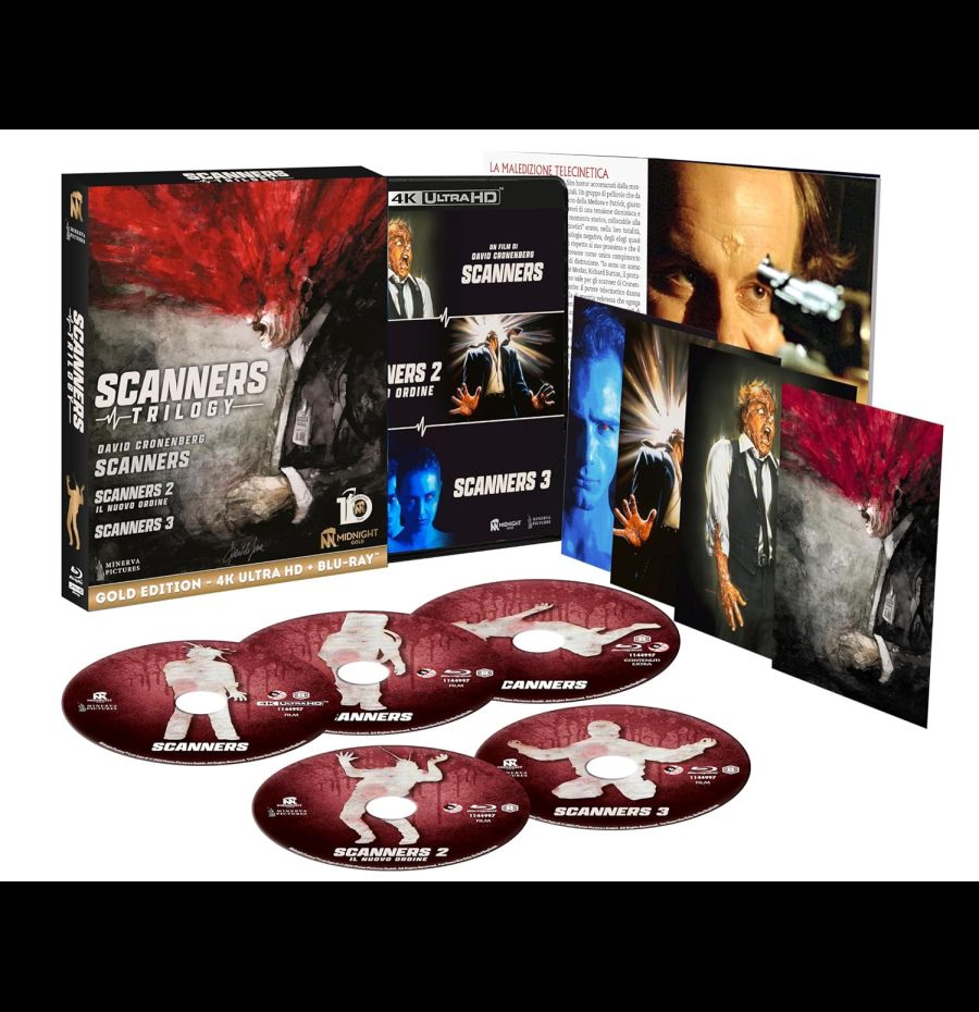 Scanners Trilogy - Gold Edition - 4K Ultra HD + 4 Blu-Ray + Booklet