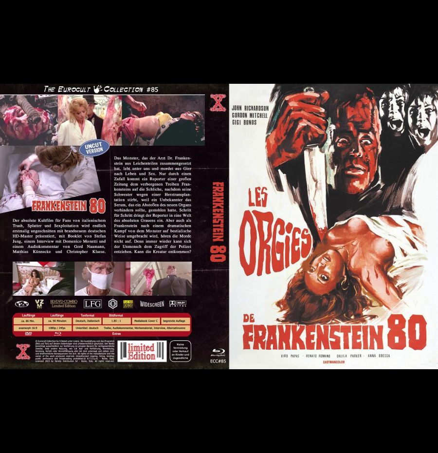 Frankenstein 80 - Uncut Eurocult Mediabook Collection (DVD+blu-ray) Cover C